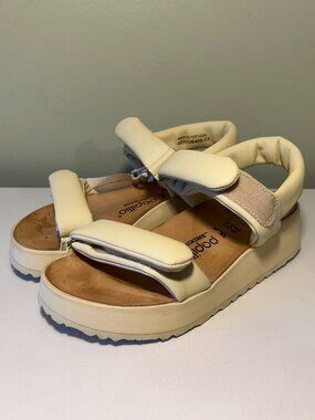 Birkenstock Papillo Theda Leather Wedge Sandals
